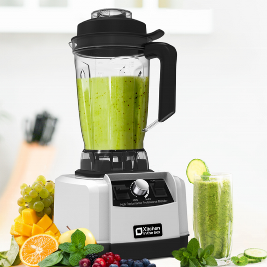 Kitchen in the box 68 oz High-Power Countertop Blender, 1450W (2 HP) Professional Smoothie & Ice-Crushing Blender with 8-Point Stainless Steel Blades, BPA-Free Tritan Jar