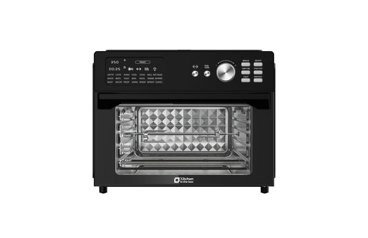 Kitchen in the Box 32QT Digital Air Fryer Toaster Oven Combo, 21-in-1 Convection Oven with Rotisserie & Dehydrate, Family-Size Countertop Oven with 6 Accessories, 1800W